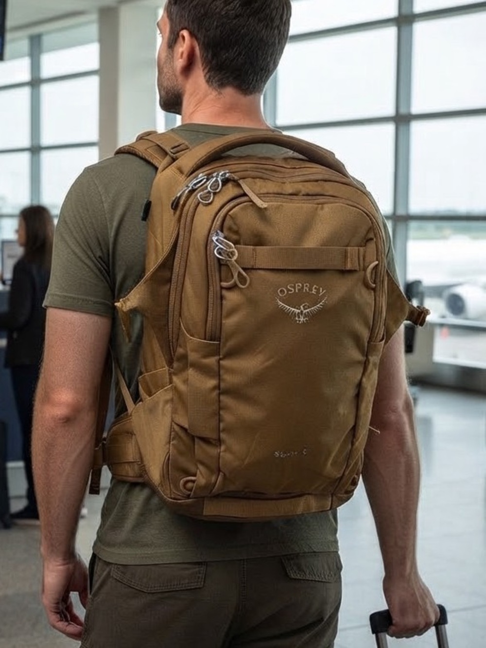 Osprey Transporter Flap Backpack, Coyote Brown Travel Outdoor Professional